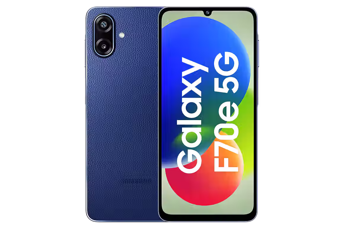 Samsung Galaxy F70e 5G (4 GB Memory) Spotlight Blue