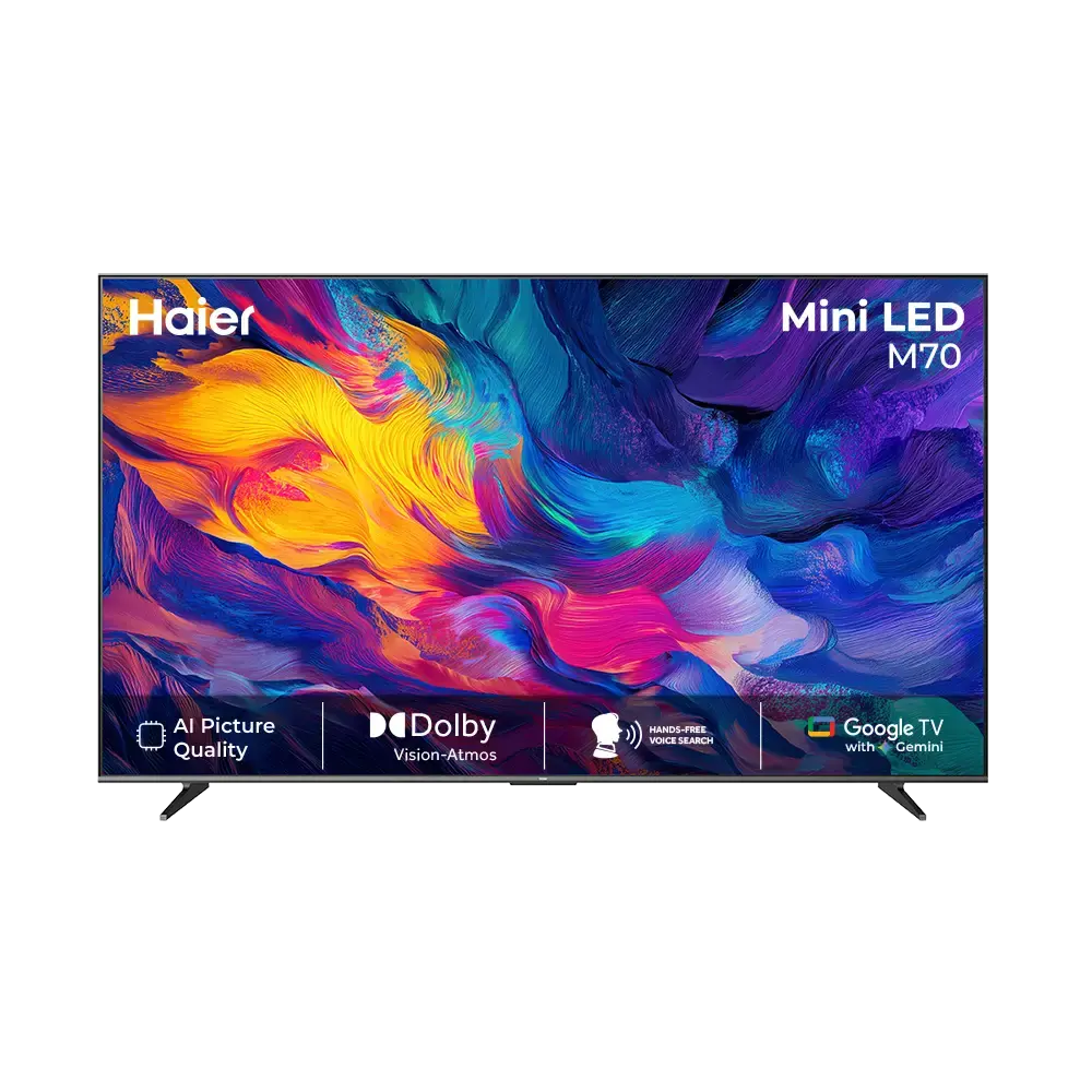 Haier New M70 Series MiniLED 109 cm (43) AI Smart Google TV 43M70UHMINI LED