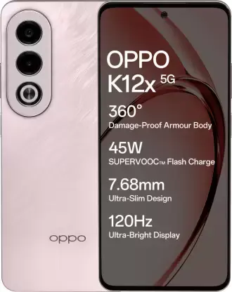 Thumbnail: OPPO K12x 5G with 45W SUPERVOOC Charger In-The-Box (Breeze Blue, 128 GB)  (6 GB)