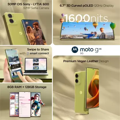 Thumbnail: Motorola G85 5G (Olive Green, 128 GB)  (8 GB RAM)