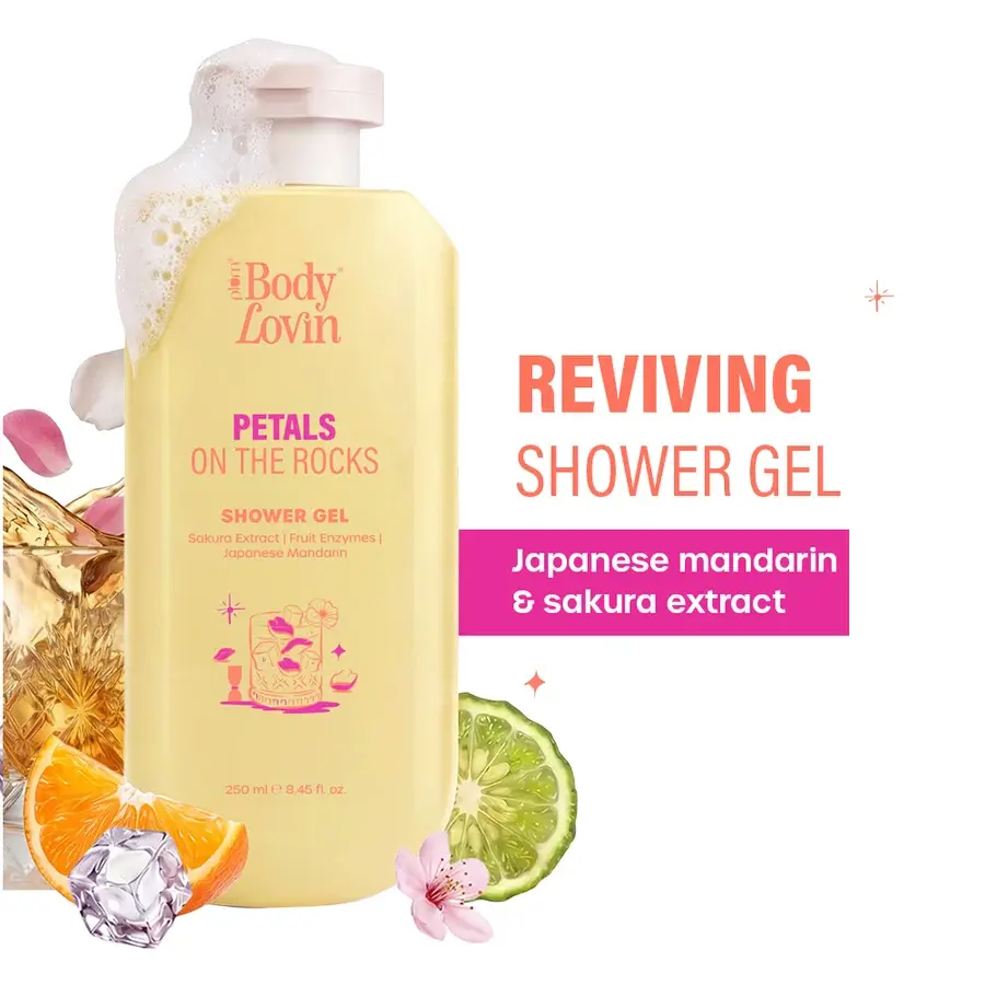 Plum Petals On The Rocks Shower Gel by BodyLovin 250ml