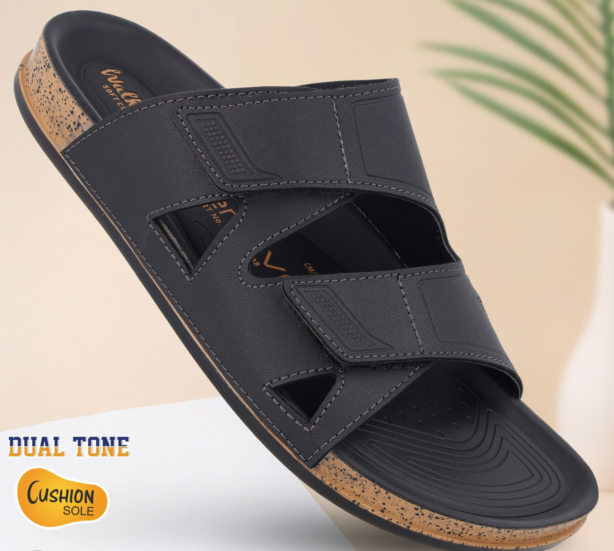 WALKAROO Men's Flat Sandals - WGR53498