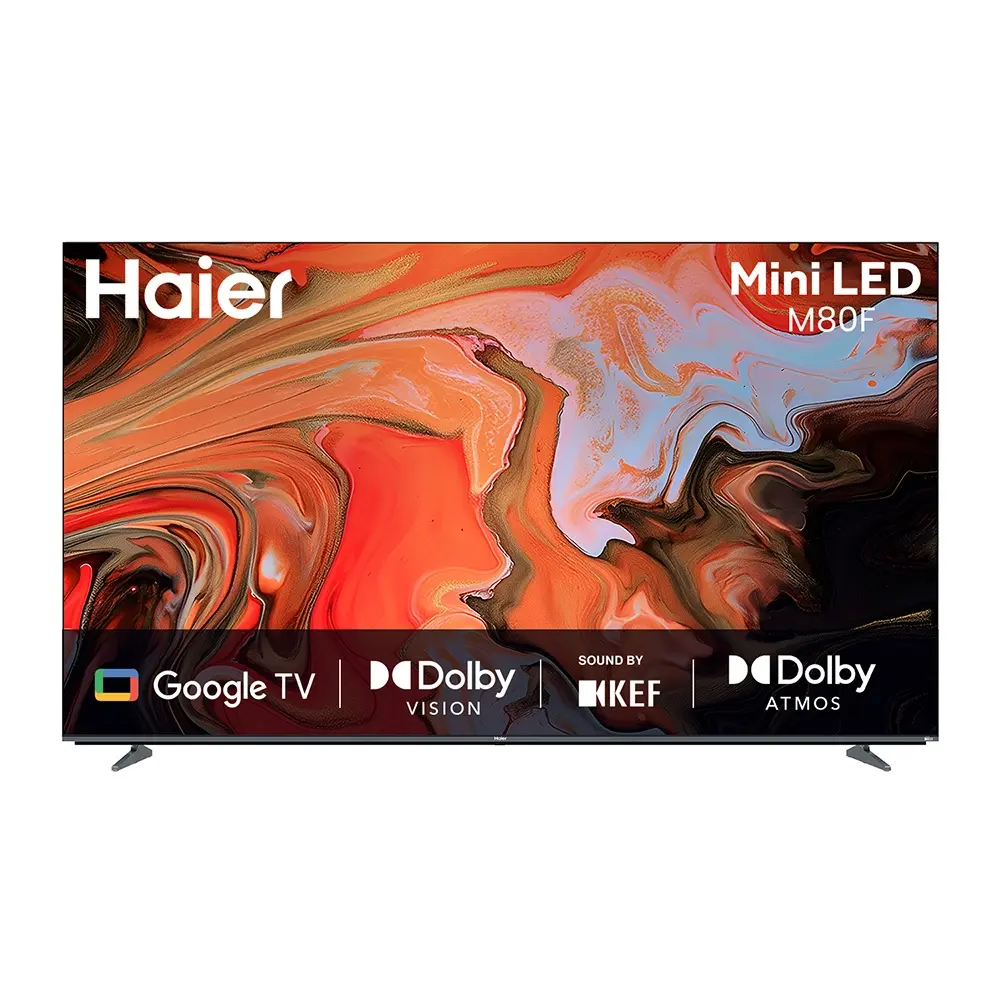 Haier M80F Mini LED 189cm (75) Google TV | Sound By KEF H75M80FUX