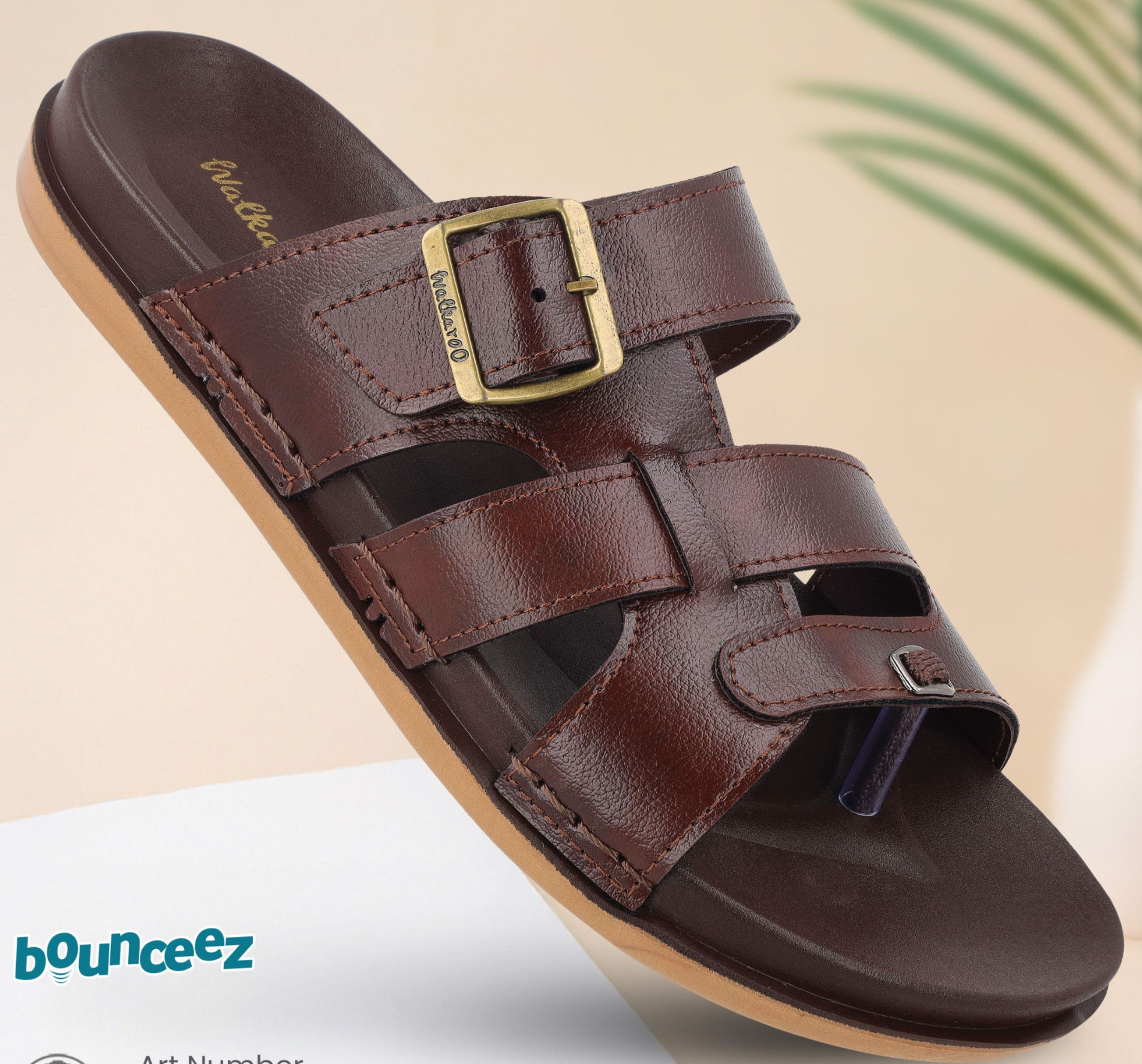 WALKAROO Men's Flat Sandals - WGR53459