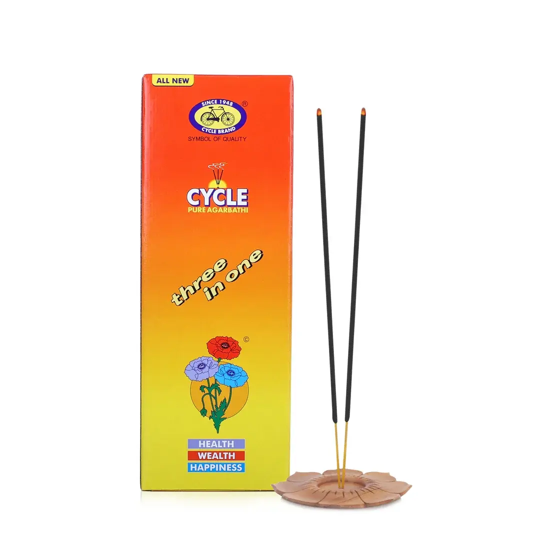 Cycle Three in One Agarbatti Combo - Pack of 2 (250gm per Pack)