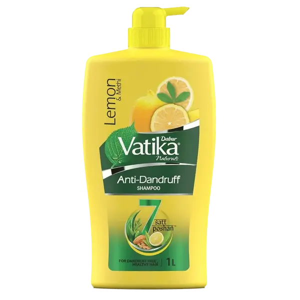 Dabur Vatika Naturals Anti Dandruff Shampoo - 1L