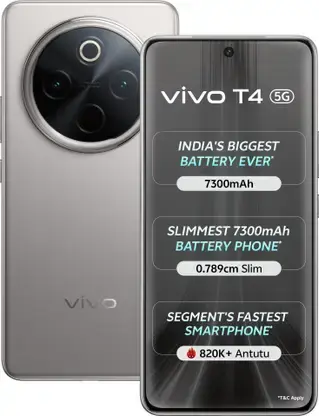 Vivo T4 5G (Emerald Blaze, 8GB RAM) (128/256GB Storage)