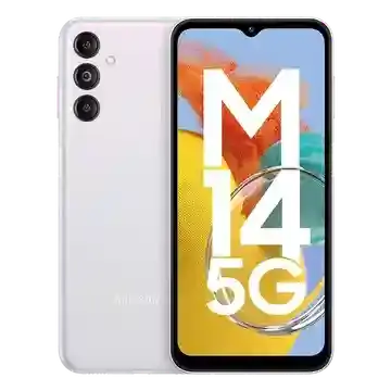 Thumbnail: Samsung Galaxy M14 5G with 4 / 6GB RAM, 128GB Storage (Blue, Silver, & Teal)