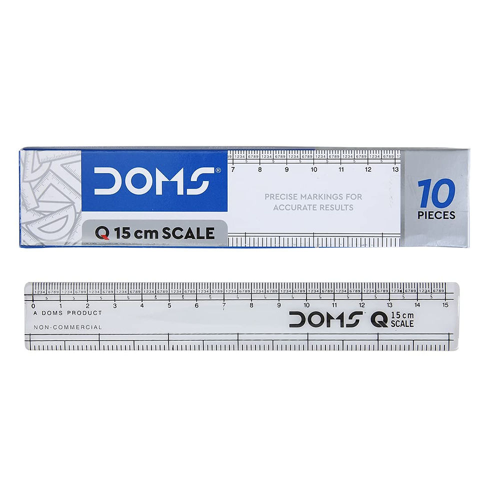 Doms Q Series 15cm Transparent Scale