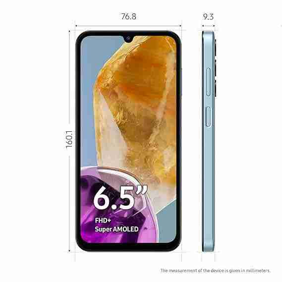 Thumbnail: Samsung Galaxy M15 5G with 4/ 6/8GB RAM, 128GB Storage (Blue Topaz,Stone Grey.,)