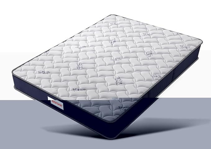 Repose Eyelidz Pocketed Spring 6 Inch Mattress (SkyBlue, Double, 75X48X6)