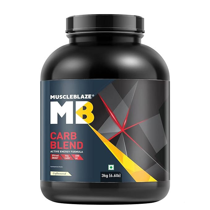 MuscleBlaze Carb Blend (Unflavoured, 3kg / 6.6lbs)