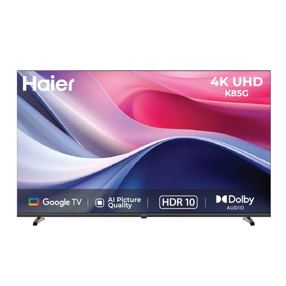 Haier New K85G Series 189 cm (75) 4K Ultra HD Smart Google TV | HDR10 H75K85GUX