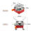 Thumbnail: Portable Gas Stove Square-Shaped Gas Butane Burner Camping Stove