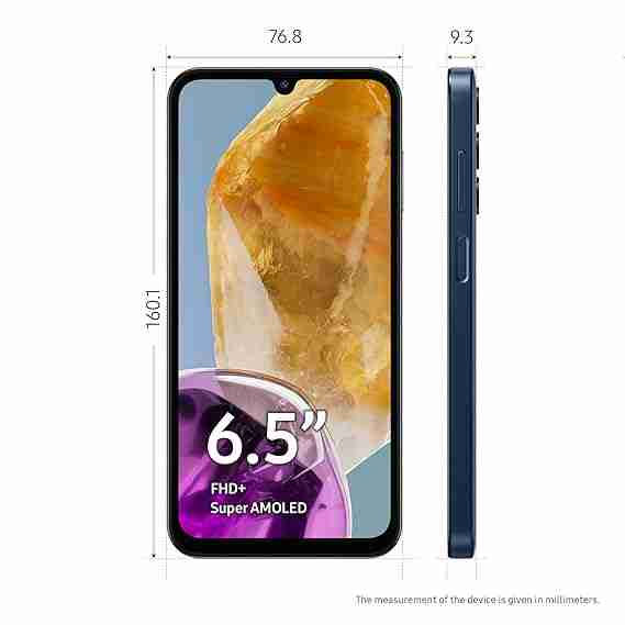 Thumbnail: Samsung Galaxy M15 5G with 4/ 6/8GB RAM, 128GB Storage (Blue Topaz,Stone Grey.,)