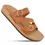 Thumbnail: WALKAROO PLUS(WLP72016) Women's Daily Wear Sandals - Caramel