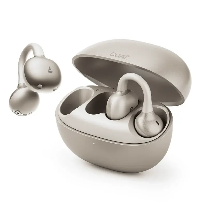 boAt Airdopes ProClip ( Satin White )