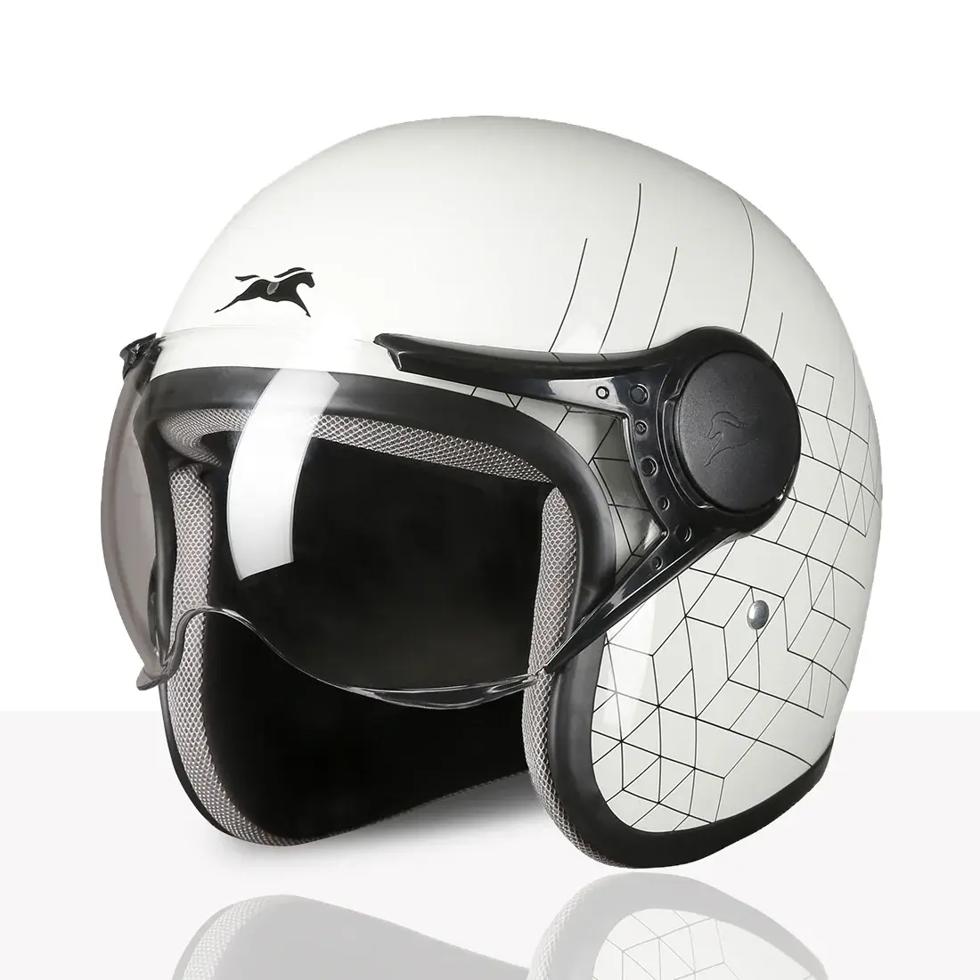 TVS Cruisetown Open Face Helmet – Stylish & Safe Helmet for Riders