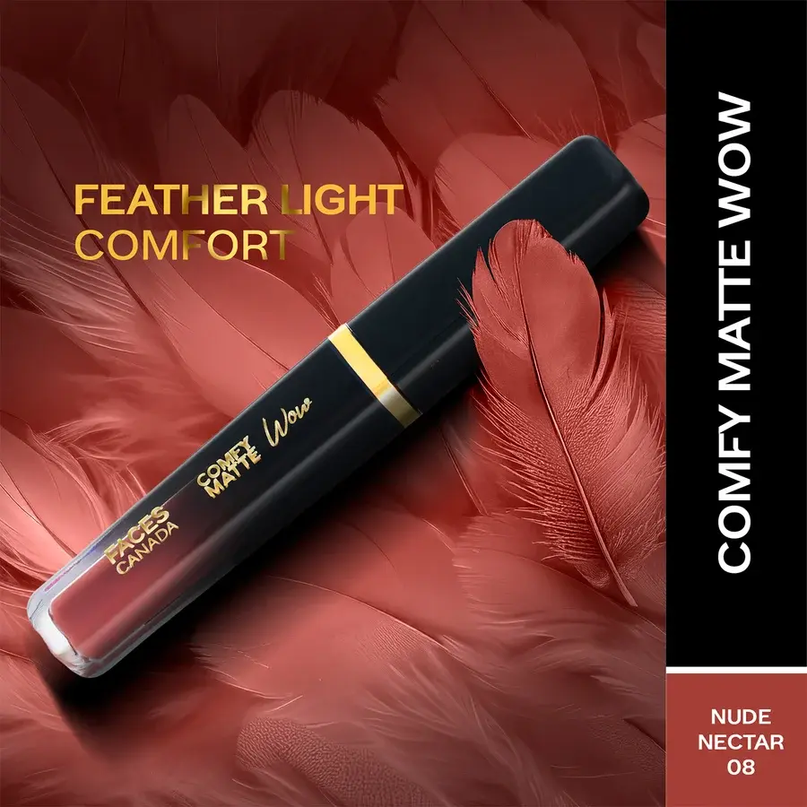 Faces Canada Comfy Matte Wow Liquid Lipstick 3.8ml Nude Nectar 08