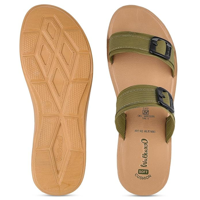 Thumbnail: WALKAROO(WLR74003) Women's Sandal with Cushion Insole and Wide Straps