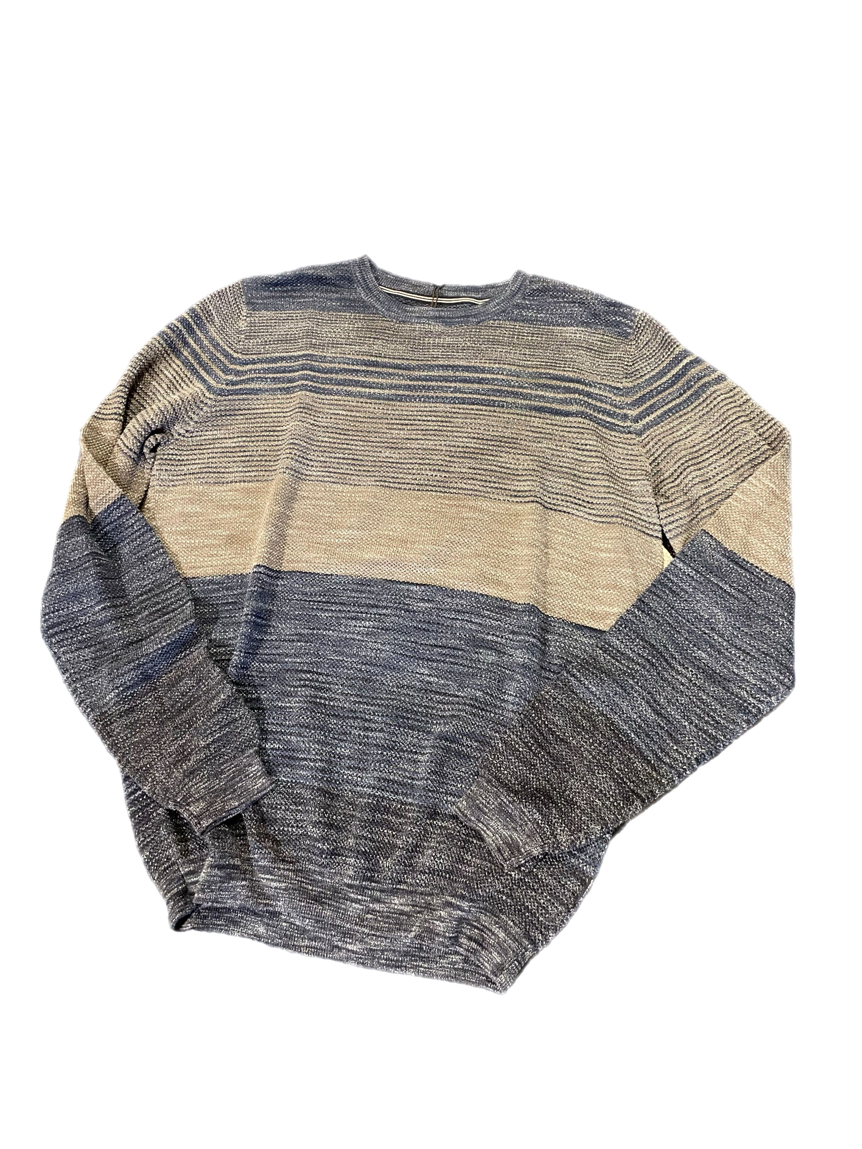 Pull ligné col rond