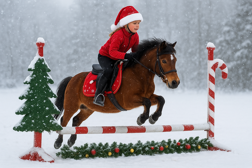 Julklappshoppning för käpphästar och vanliga hästar