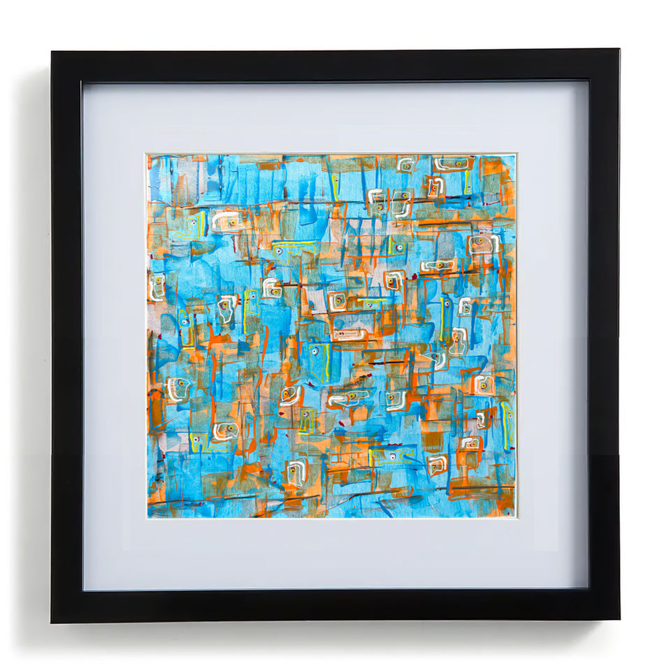 Acrylic on paper
37 x 37 cms