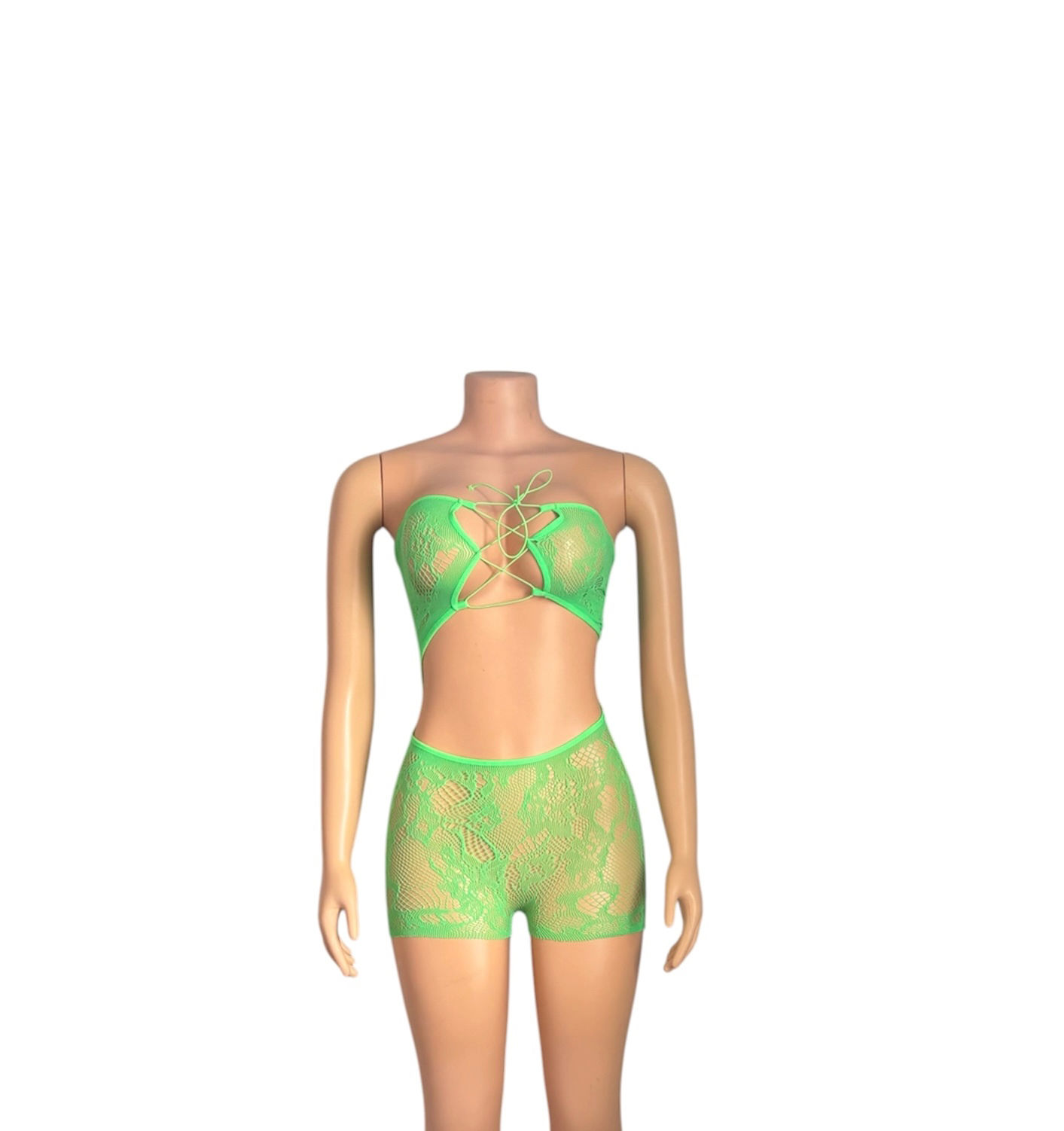 “ Lacey” Green One Piece