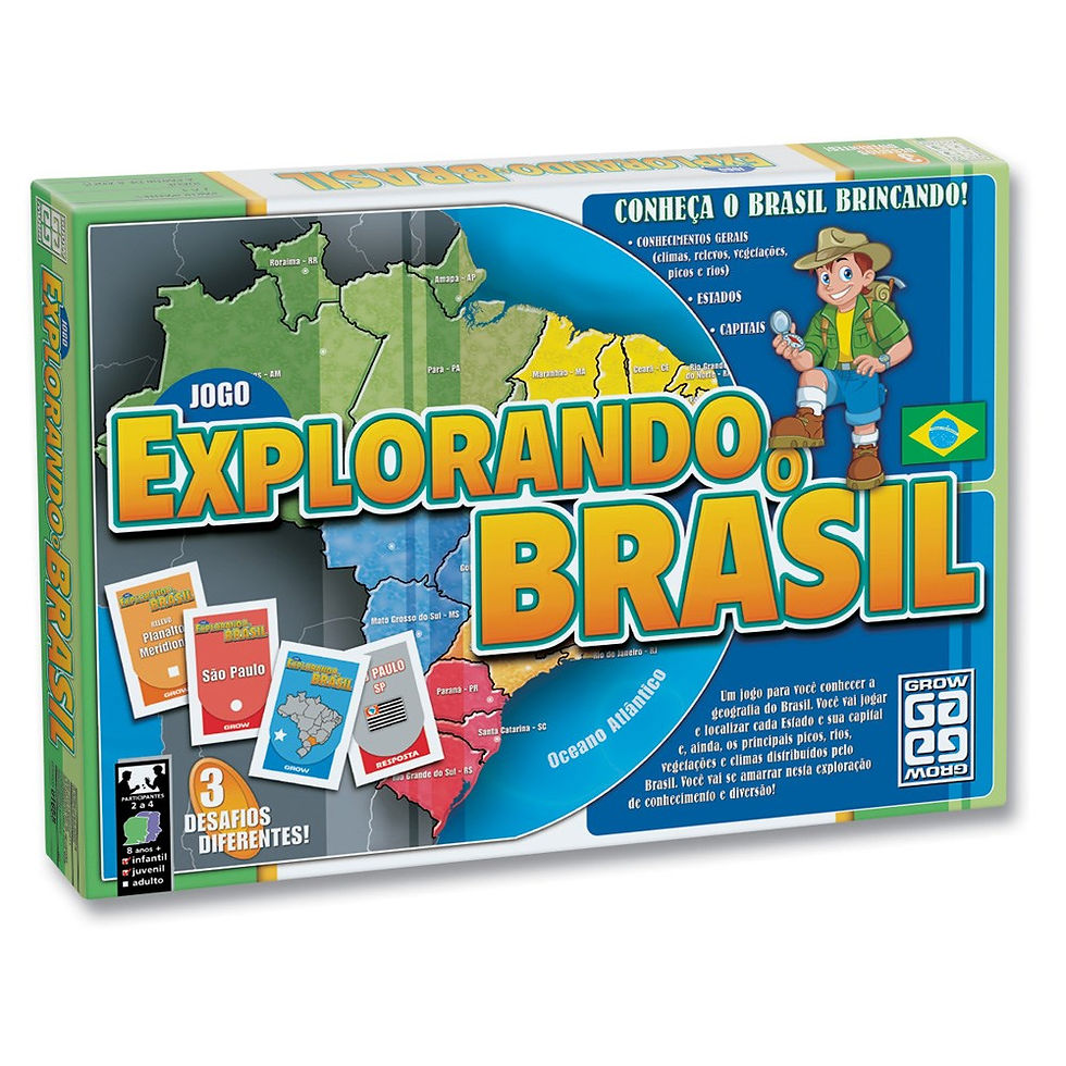 Jogo explorando o brasil - grow