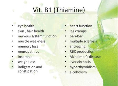 The Health Benefits of Vitamin B1