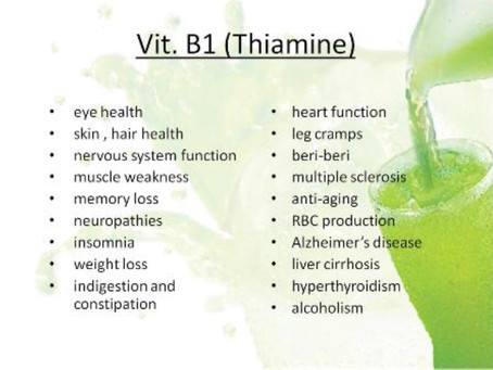 The Health Benefits of Vitamin B1
