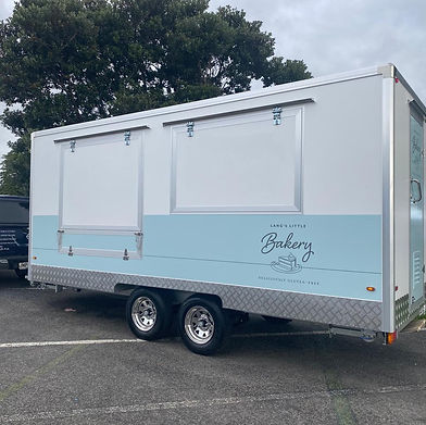Prestige food trailer signwriting NZ