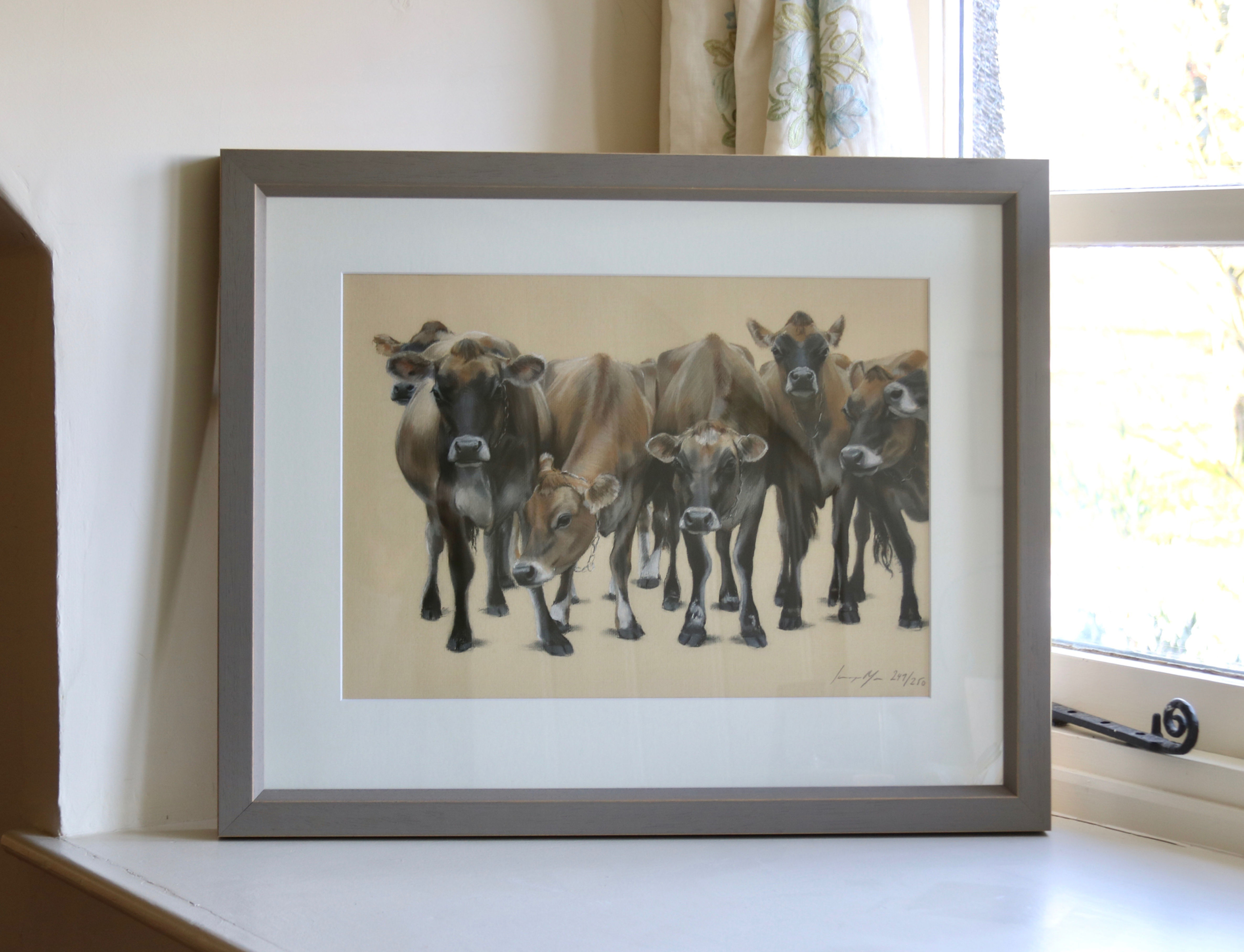 Framed Waiting for the Number 22 Bus