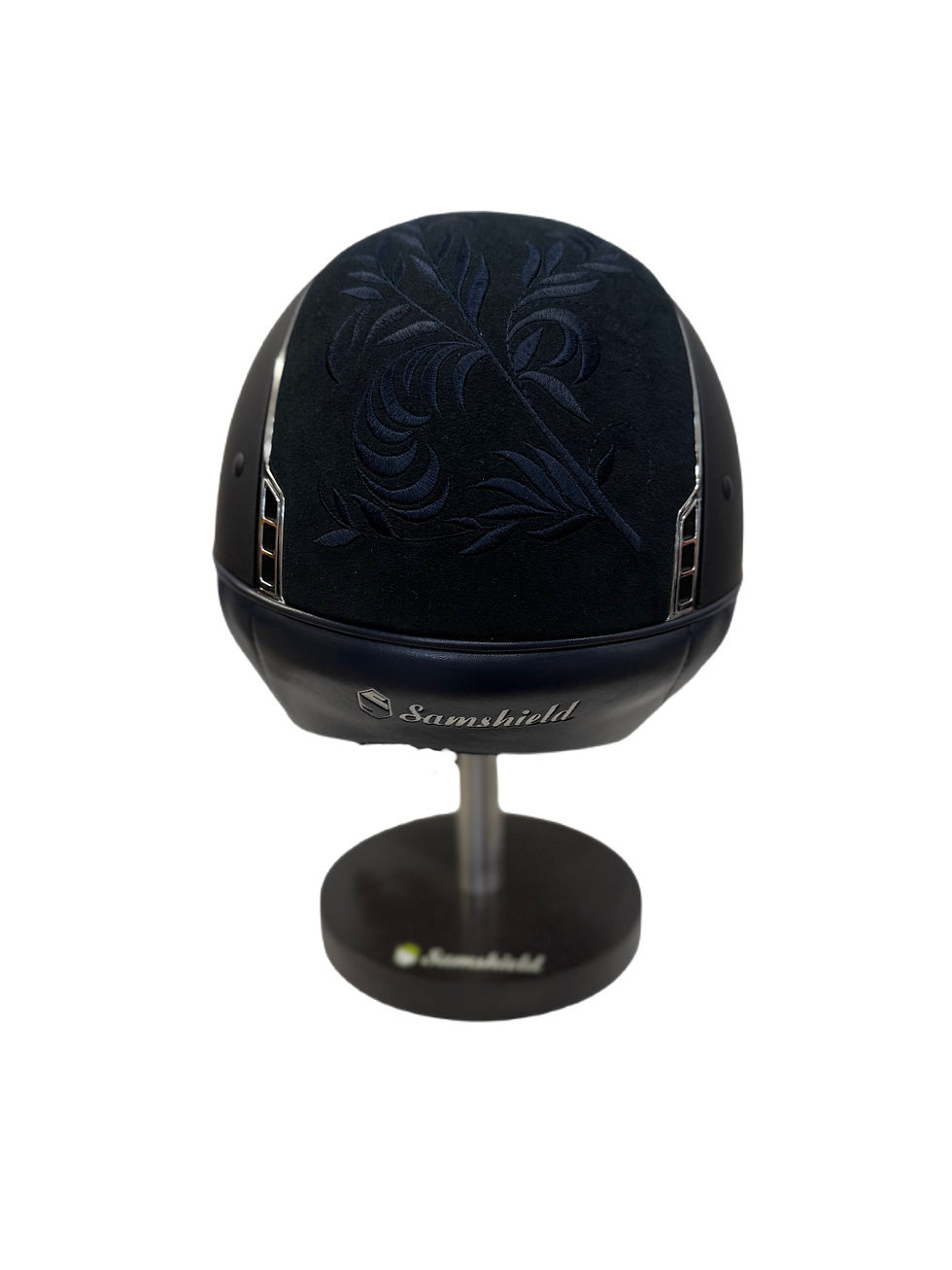 Thumbnail: Samshield Shadowmatt Classic Blue 1.0 (Blue Flower Embroidery/Silver Trim)