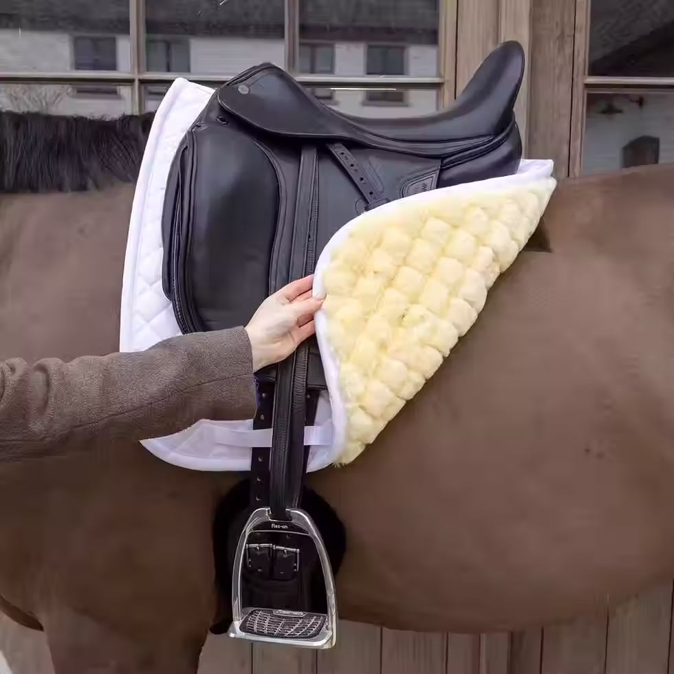 Thumbnail: Kentucky Skin Friendly Sheepskin Saddle Pad Dressage (Various)
