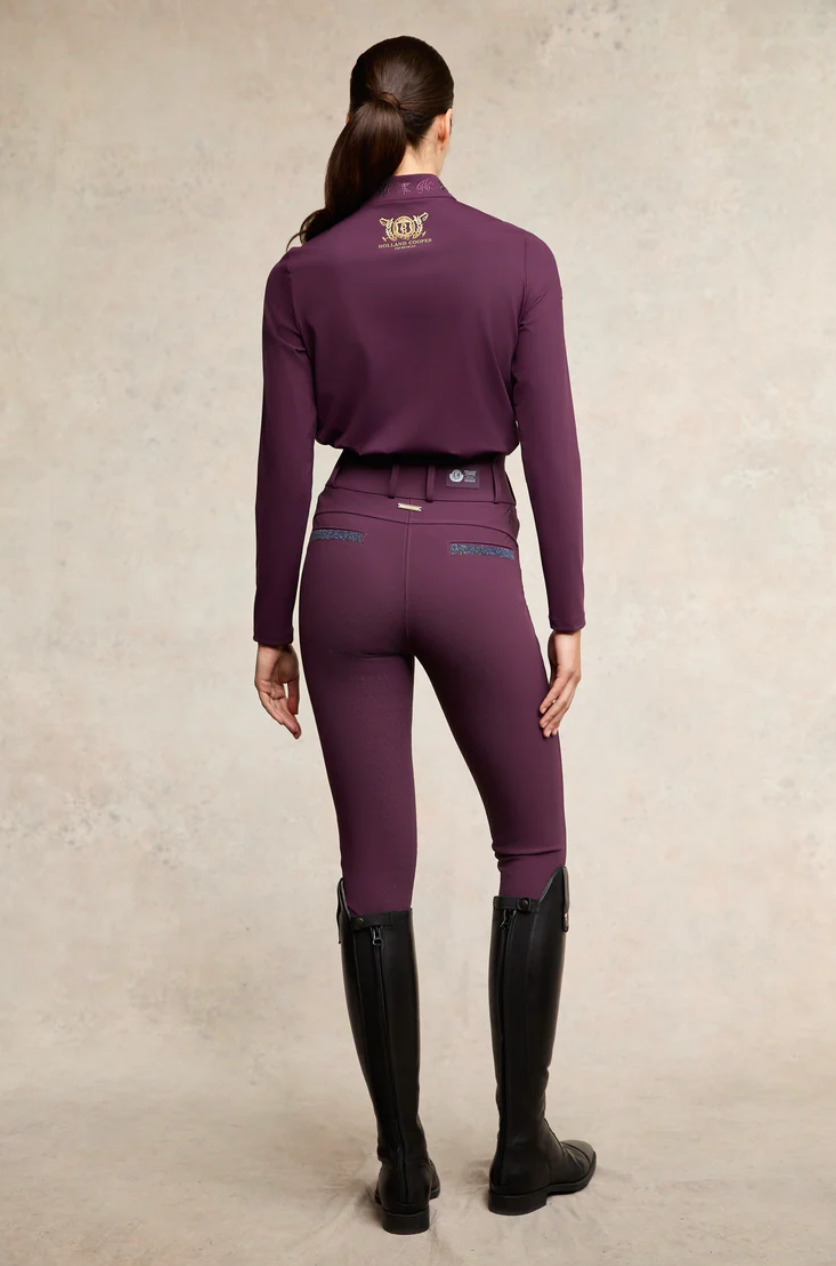 Thumbnail: Holland Cooper Premium High Rise Breeches (Aubergine)