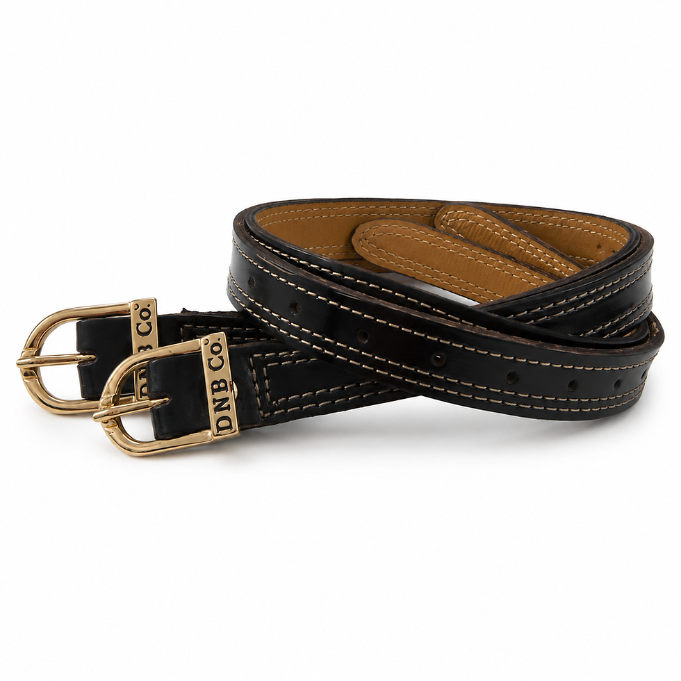 Thumbnail: DeNiro Patent Leather Spur Straps (Various Colours)