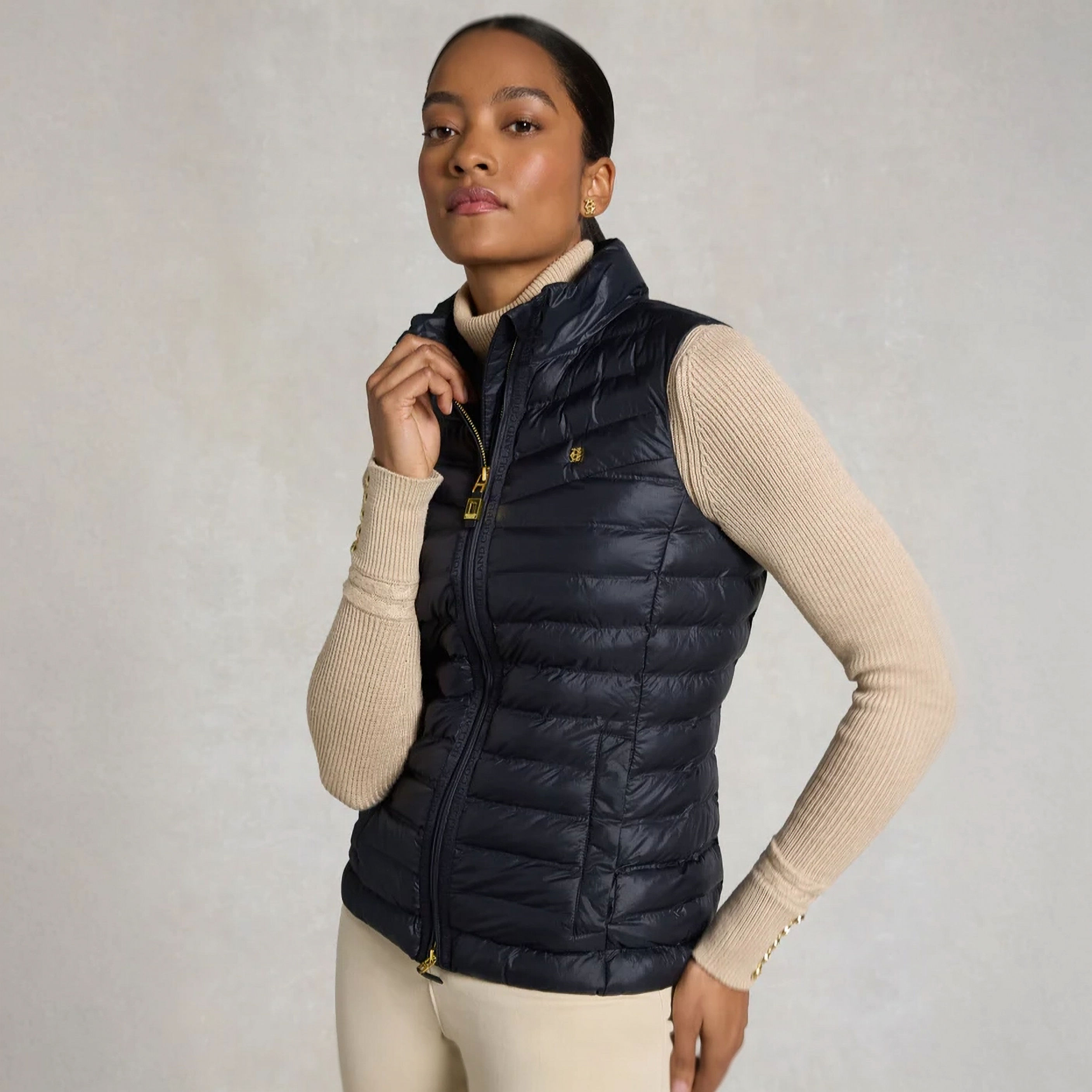 Holland Cooper Lightweight Puffer Gilet (Ink Navy)