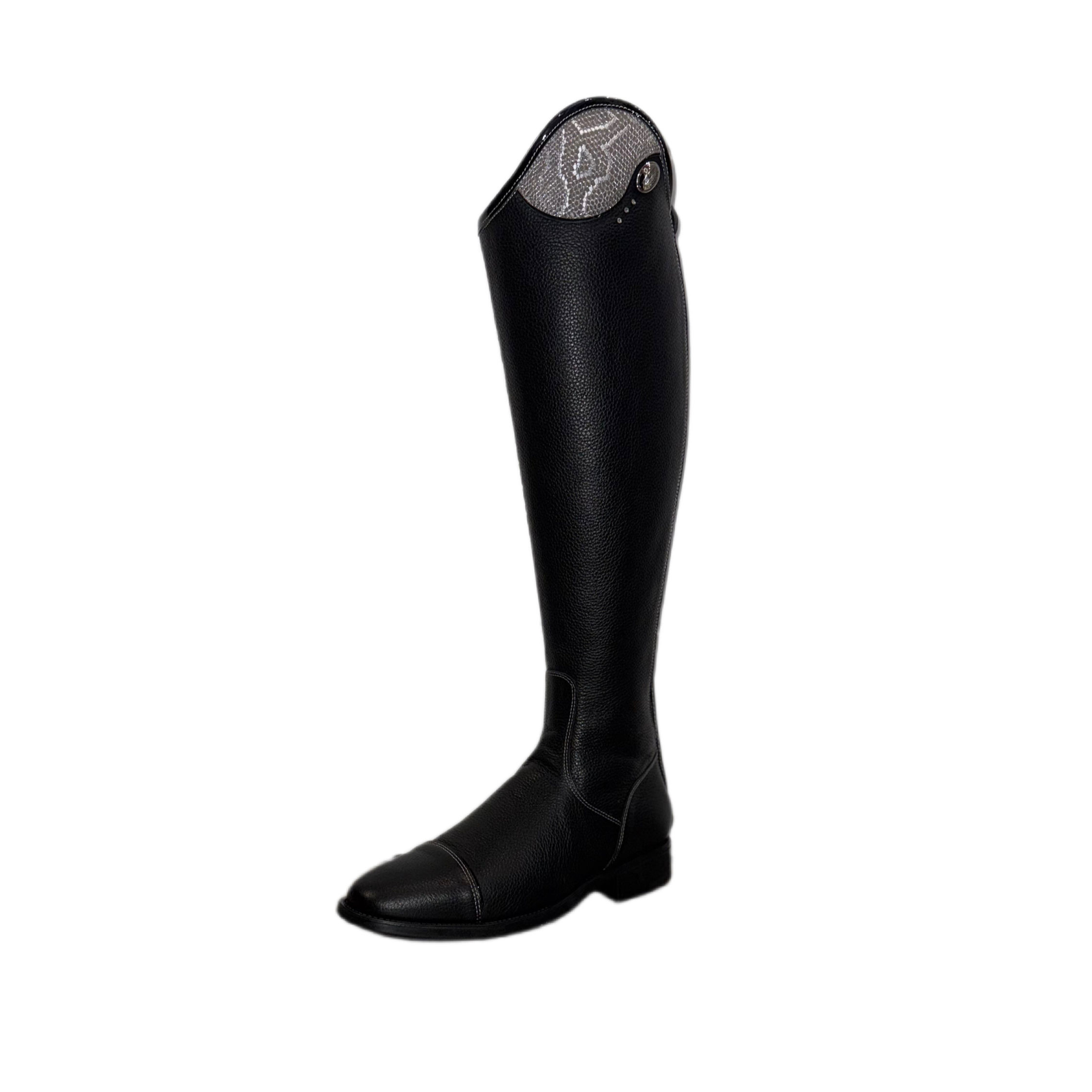 In Stock: DeNiro Salentino Riding Boot - Unlaced (Black/Castoro Regal)