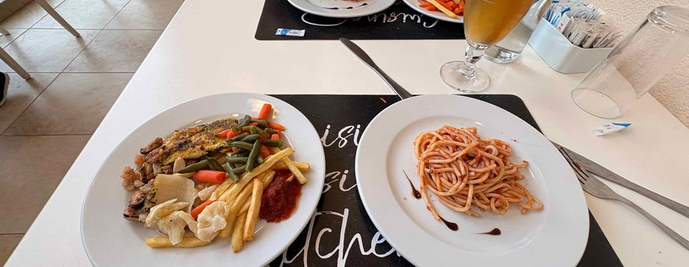 Some of the food on offer (random combo I know, was trying it all for... science)