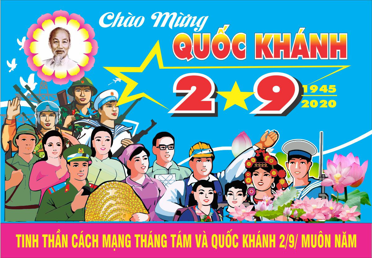 Tranh Tuyên Truyền Cổ Động Quốc Khánh 2-9 Vector Corel CDR
