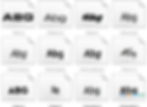 Ảnh chụp màn hình font UTM