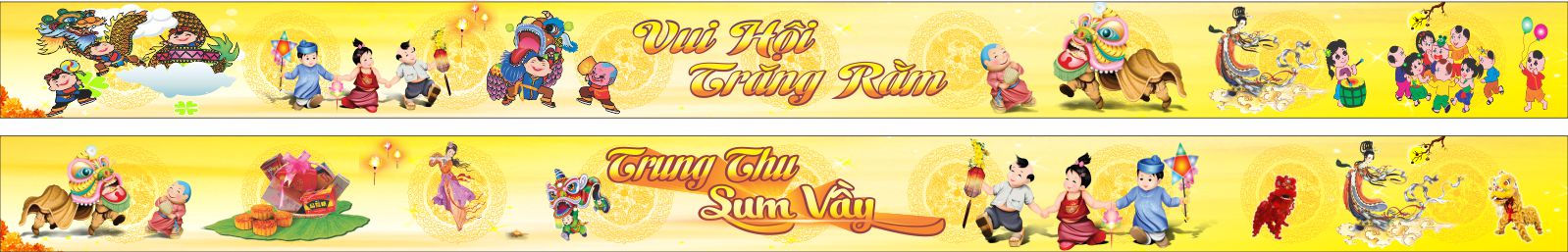 Corel CDR 165 Vector Mid-Autumn Banner Banner