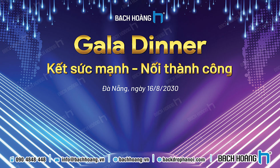 Mẫu Backdrop Gala Dinner đẹp