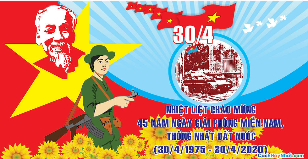 Băng Rôn Giải Phóng Miền Nam 30-4 Và Quốc Tế Lao Động 1-5 File Vector 20