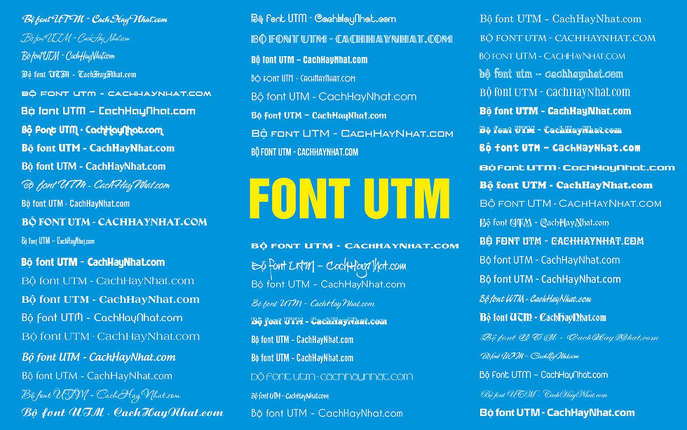 Bộ Font UTM Việt hóa