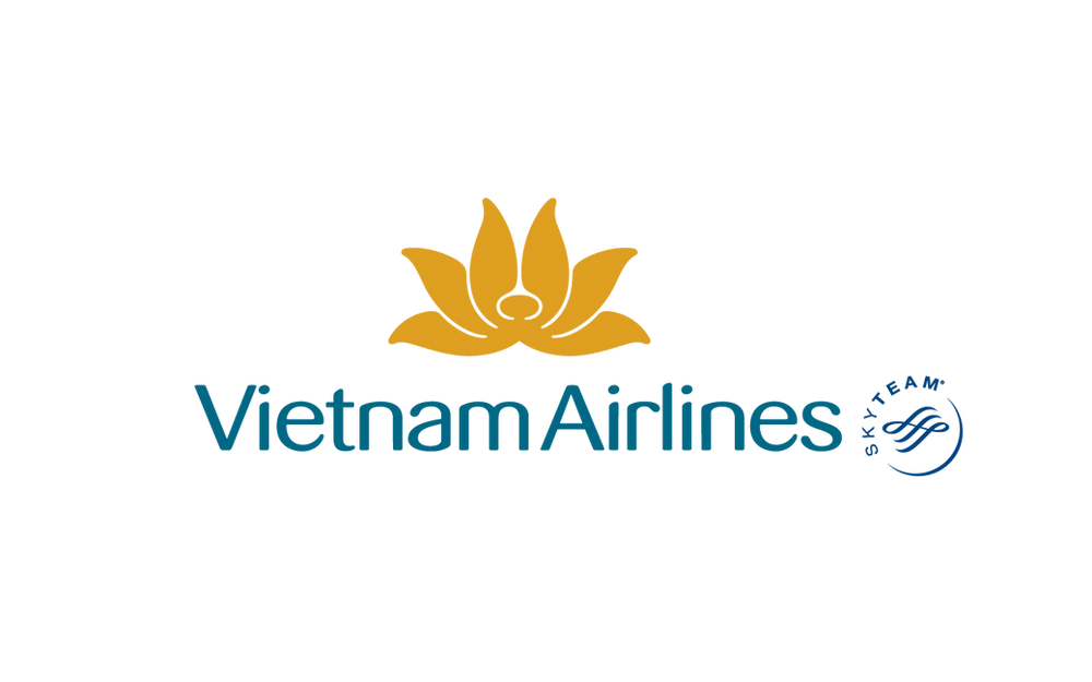 Logo Vietnam Airlines Sky Team - Bố cục dọc PNG