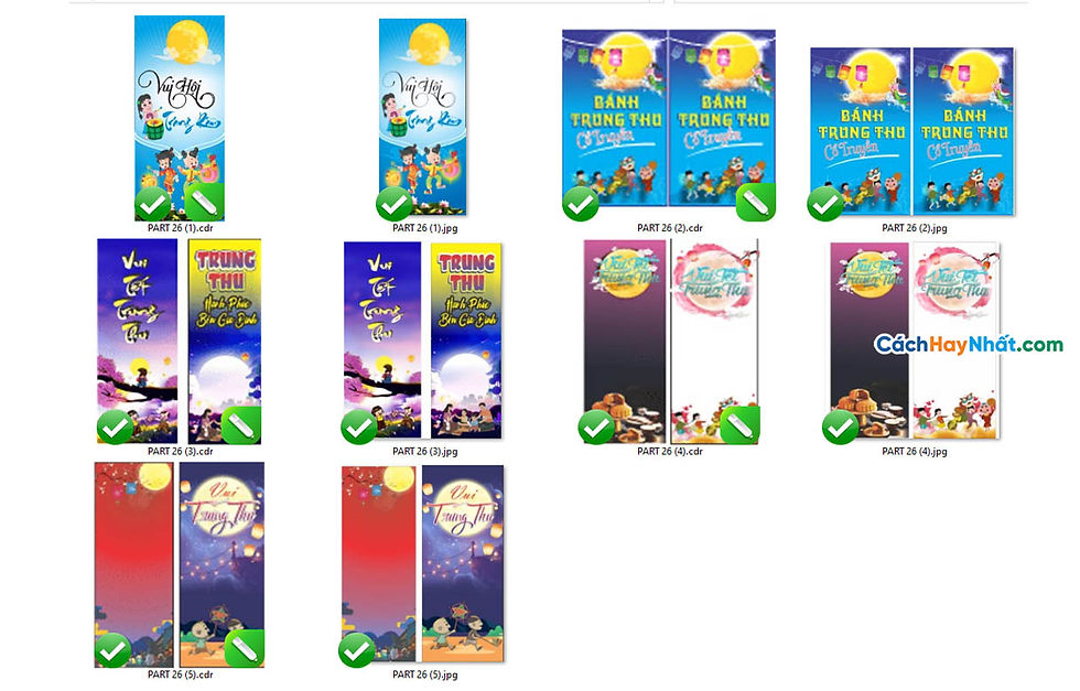 Banner Băng Rôn Trung Thu Vector Corel CDR Part26