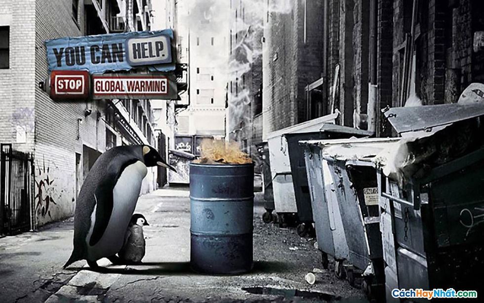 Thiết kế Poster sự nóng lên toàn cầu