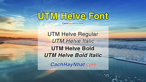 Download Font UTM Helve Regular Bold Italic Việt Hóa